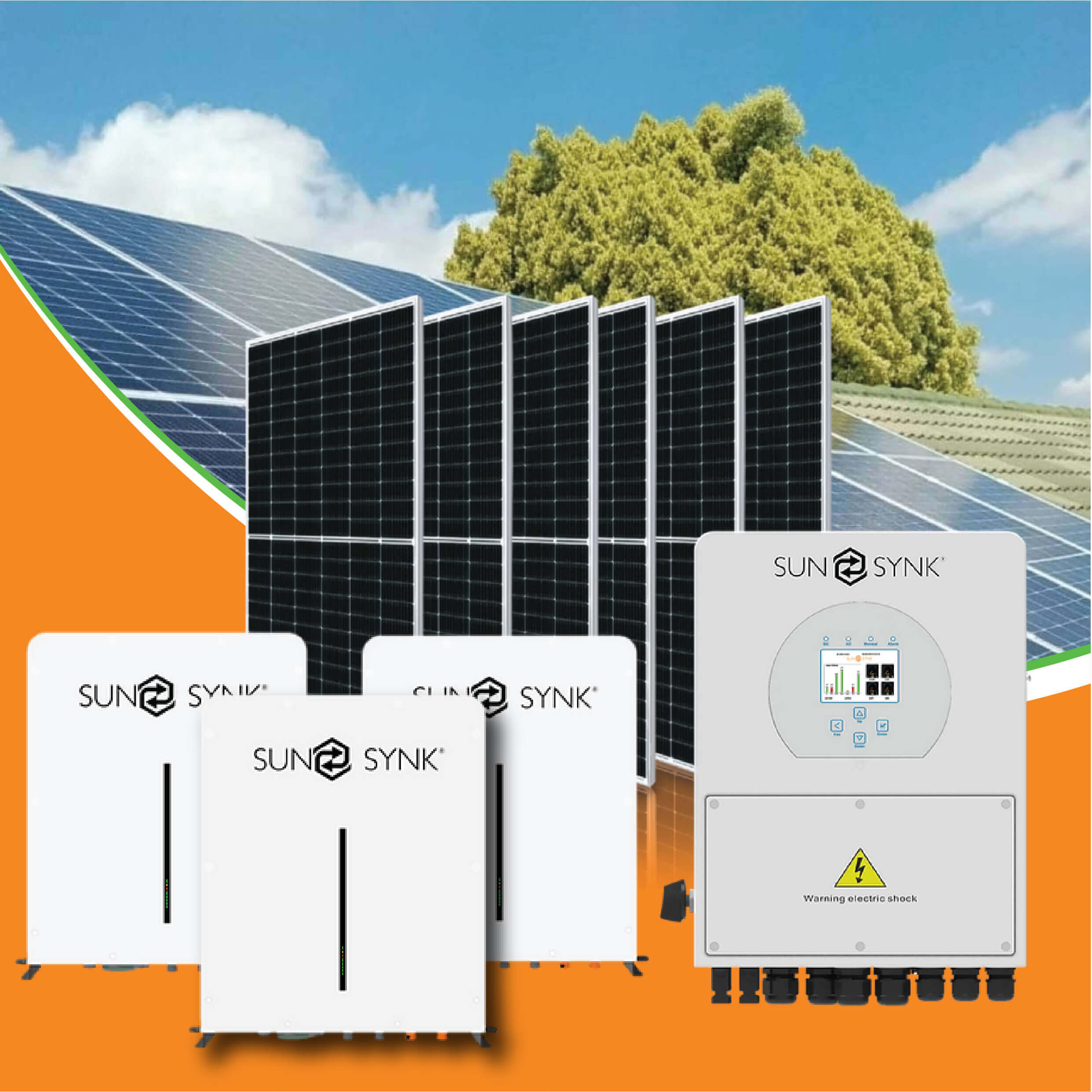 12kW Sunsynk Solar System - Flip the Switch Package
